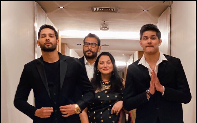 Siddhant Chaturvedi With His Family