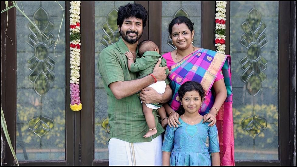 Sivakarthikeyan With His Children