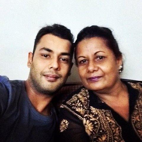 Stuart Binny With His Mother