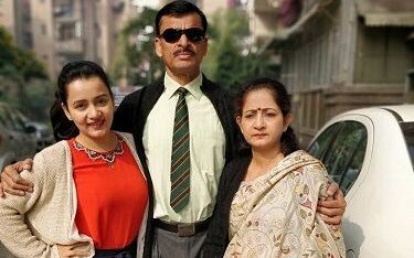 Sulagna Panigrahi With Her Father And Mother