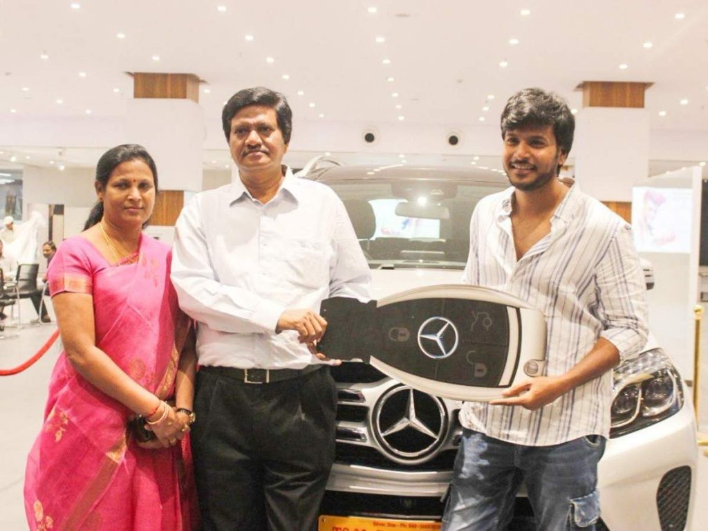 Sundeep Kishan With His Car