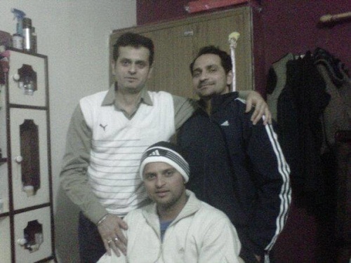 Suresh Raina With His Brother