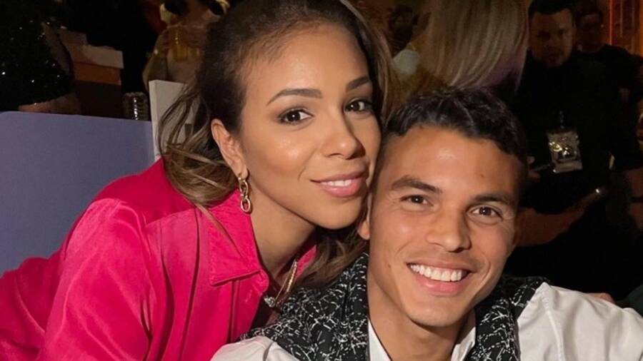 Thiago Silva With Isabelle Silva