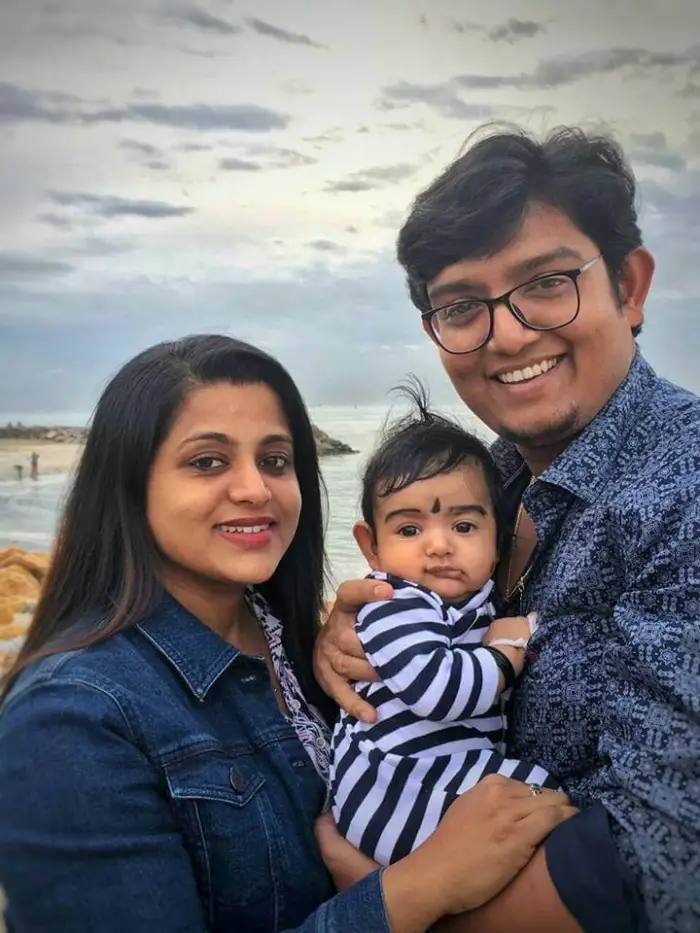 Veena Nair With Her Son