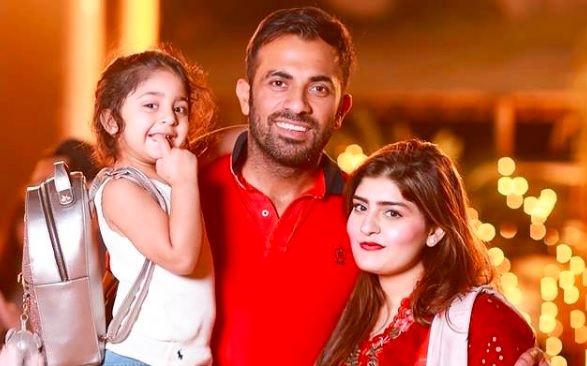 Wahab Riaz With His Wife