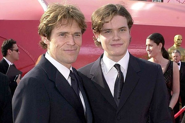 Willem Dafoe With His Son