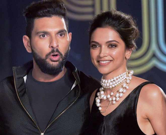 Yuvraj Singh With Deepika Padukone