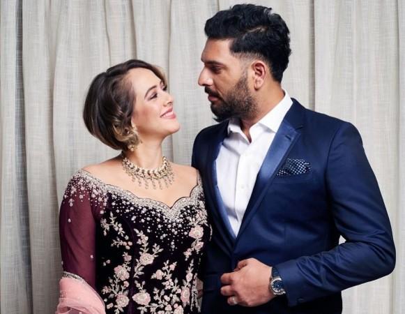 Yuvraj Singh With Hazel Keech