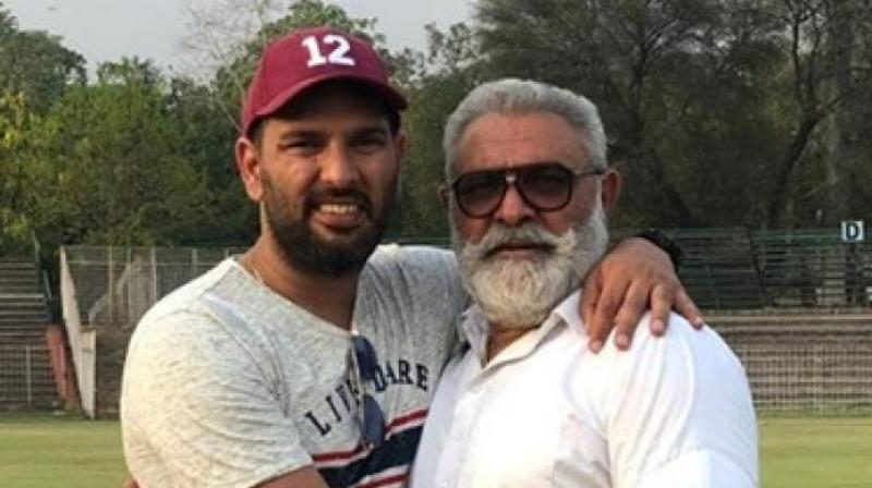 Yuvraj Singh With His Father