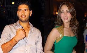 Yuvraj Singh With Kim Sharma