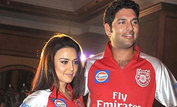 Yuvraj Singh With Preity Zinta