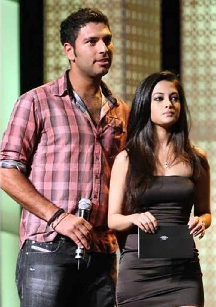 Yuvraj Singh With Riya Sen