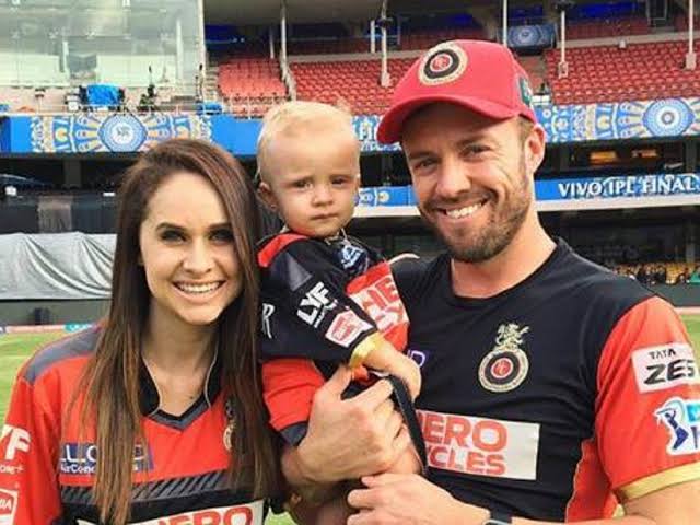 AB De Villiers With His Wife