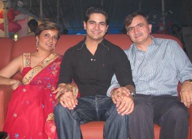 Karan Mehra With His Father And Mother